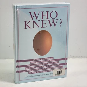 WHO KNEW ? Jeanne Bossolina Lubin & Bruce Lubin 2006 Hardcover Book New Sealed - Bild 1 von 5