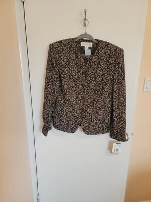 Blazer Jones New York Business Professional tamanho 10 mistura de lã chefe senhora escritório  - Imagem 1 de 4