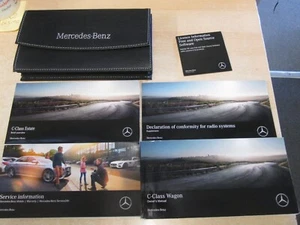 MERCEDES C CLASS ESTATE OWNERS HANDBOOK / MANUAL + WALLET 2018-2021 - Picture 1 of 1