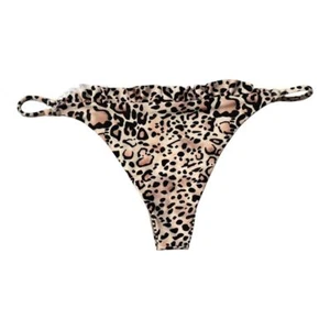 Rove Swim by AVB Leopard Print Bikini Bottoms Swimsuit Ruffle Trim Size Medium - Picture 1 of 6