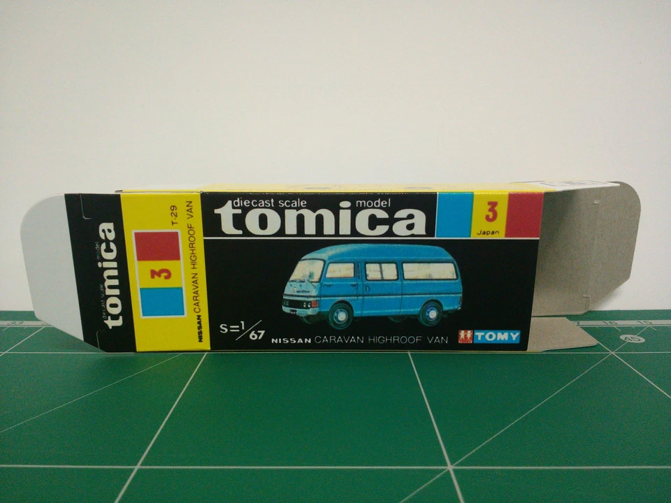 REPRODUCTION BOX for Tomica Black Box No.3 Nissan Caravan Highroof Van - Image 1 of 4