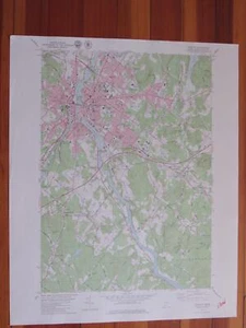 Lewiston Maine 1979 Original Vintage USGS Topo Karte - Bild 1 von 1