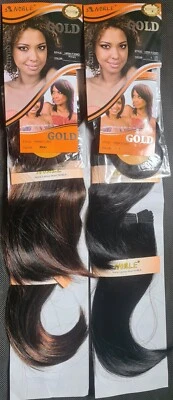 Edler Gold Premium Yaki Flip Bob HRW-F-208D Haarverlängerung Webart - Verschluss 4 in 1 - Bild 1 von 4