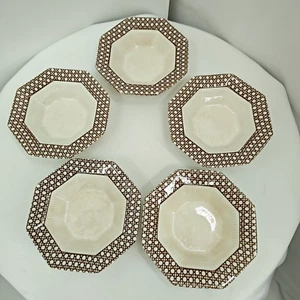 Independence Ironstone Interpace Japan braun Rohr 5,5" Schalen Menge 5 - Bild 1 von 11