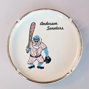 Raro posacenere Anderson Senators anni 70 squadra di baseball Minor League Anderson SC - Foto 1 di 5