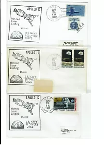 Apollo 12 Space 24.11.1969 Secondary Recovery Vessel USS AUSTIN 5 Covers!! - Bild 1 von 2