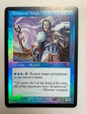 MTG Temporal Adept FOIL! 7th Edition, Seventh Edition, LP to MP, SEE PICS ETC!!!