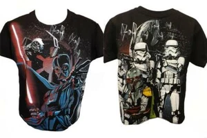 New Star Wars Darth Vader Storm Troopers YOUTH Sizes S-M Double Sided Shirt - Picture 1 of 10