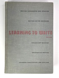 Vintage Learning To Write Revised Reed Smith 1951 Hardcover 6x8" Boston USA - Imagen 1 de 14