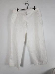 J. Crew Women's Cocktail High Rise Casual Capri Pants White 10 NEW $79.50 - Picture 1 of 9