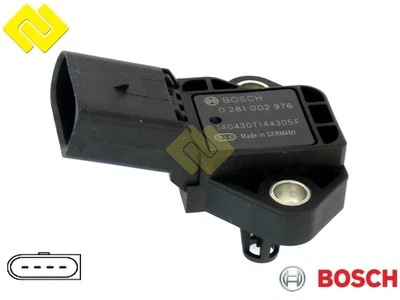 BOSCH 0281002976 ,0281002977 INTAKE MANIFOLD PRESSURE SENSOR MAP VW 03G906051E , - Image 1 of 4