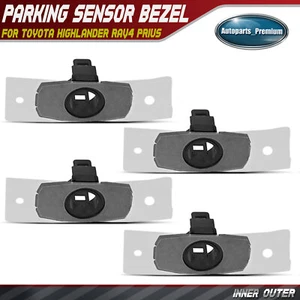 4pcs Inner Outer Left and Right Parking Sensor Bezel for Toyota Highlander Prius - Picture 1 of 10