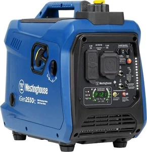 Generador inversor de gas portátil súper silencioso Westinghouse de 2.550 vatios, ultraligero - Imagen 1 de 12