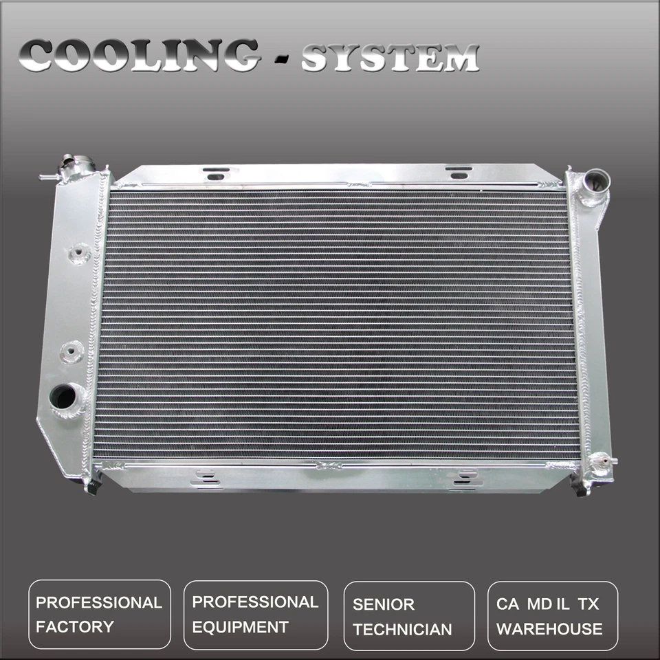 3 Rows Aluminum Radiator 1969-1972 Ford Country Fairlane Galaxie 500 Ltd L6 V8 Foto 1 de 4