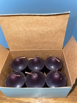PARTYLITE 6 Black Cherry Votive Candles - Photo 1/4