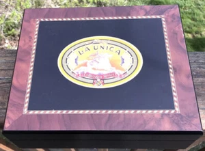 La Unica Humidor. Cameroon Series. Cigars. Cigarettes. Tobacco. Humidity Gauge. - Picture 1 of 5