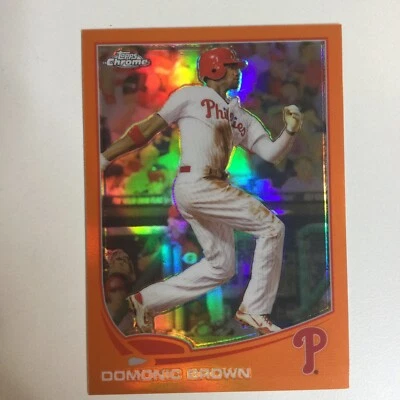 2013 (PHILLIES) Topps Chrome Orange Refractors #215 Domonic Brown - Image 1 of 3