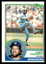 1983 Topps Jamie Easterly #528 Milwaukee Brewers