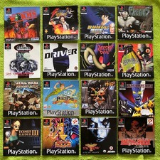 Playstation 1 PS 1 instructions for Games: a-M