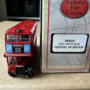 EFE 34302A Very Rare AEC 2RT2 Bus Festival Of Britain 1:76 Scale - Picture 1 of 11