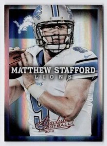 2013 Panini Absolute Matthew Stafford #34 DETROIT LIONS - Picture 1 of 2