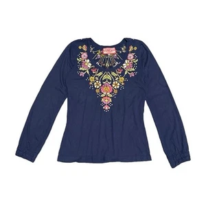 Vintage JWLA by Johnny Was Embroidered Floral Long Sleeve Top Women’s M Bohemian - Bild 1 von 8