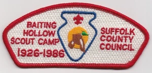 CSP - CONSEJO DEL CONDADO DE SUFFOLK - SA-5 - CAMPAMENTO DE EXPLORADORES HUECOS DE CEBO - 60 ANIVERSARIO - BV $10-15 - Imagen 1 de 1