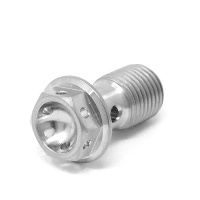 Titanium BREMBO fit Banjo Bolt Cross Drilled Safety Wire 992-03-31SC Ducati KTM - Image 1 of 3