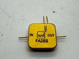 Moduł wzmacniacza RF WJ FA28S | Mikrofalowy wzmacniacz liniowy o wysokim zysku | Złoty - Zdjęcie 1 z 4