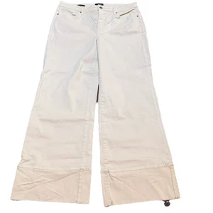 NYDJ Lift x Tuck Deep Cuff High Rise Wide Leg Jeans Gr. 12 White Creek - Bild 1 von 10