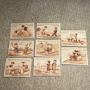 8-Mack’s Milk Chocolate Trade Cards- U350 - Picture 1 of 2