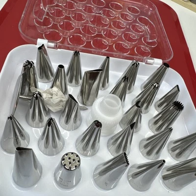 Wilton Deluxe Decorating Tip Set 29-Piece - Stainless Steel Birthday Anniversary - Image 1 of 4