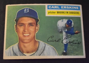 Topps Baseball 1956 n. 233 Carl Erskine - Dodgers - EX/MT - Foto 1 di 2