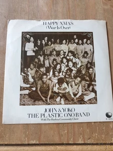 John Lennon / Yoko Ono - Happy Xmas (War Is Over) R 5970 Green 7" Vinyl VG+/VG+ - Picture 1 of 4