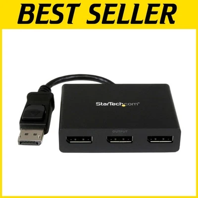 Versatile Multi-Monitor DisplayPort Hub: Dual 4K & 1080p Output for PCs - Image 1 of 4