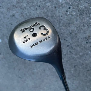 Spalding - Cannon  #3 -16 Loft - RH - Medium - Steel Power Shaft Kelmac Grip USA - Picture 1 of 18