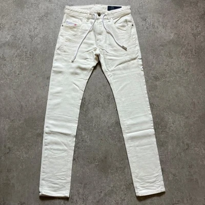 Pantalones de mezclilla Diesel para hombre M Thommer blanco roto HECHOS EN ITALIA de lujo informales moda Foto 1 de 4