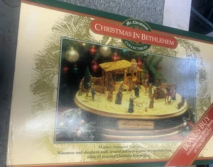 Nice Vintage Mr. Christmas Musical Christmas in Bethlehem Animated Nativity Free - Picture 1 of 9