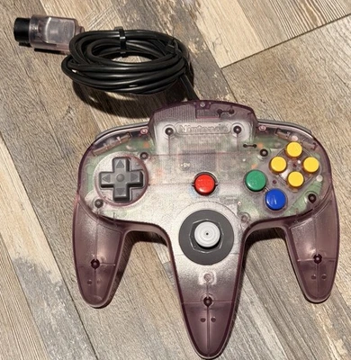 Official OEM Nintendo 64 N64 Atomic Purple Clear Controller NUS-005 - Image 1 of 2