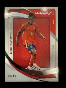 2024-25 Immaculate Soccer Nico Williams 18/49 Patch Spain Superstar - Picture 1 of 2