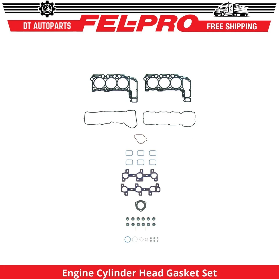 Juego de juntas de culata de motor V6 de 3,7 L Fel-Pro 2006 para Dodge Dakota 2005-2010 Foto 1 de 1