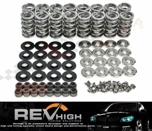 Dual Valve Springs Polished .660” PAC performance kit set TITANIUM RETAINERS Vit - Bild 1 von 5
