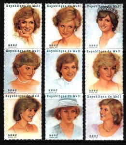 OPC 1997 Malí Princesa Diana Set Sc#911a-i MNH 49477a - Imagen 1 de 1