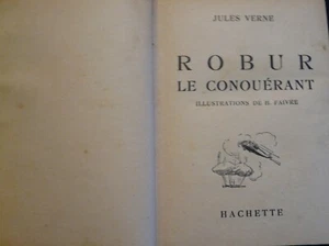 Jules Verne – Robur le Conquérant Roman d’anticipation 1937 REF 2968 - Picture 1 of 3