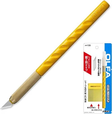 Cuchillo de corte de papel OLFA 10B con 25 hojas de repuesto arte hobby diseño cortador de papel Foto 1 de 4