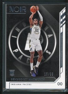 2022-23 BENNEDICT MATHURIN 15/99 PANINI NOIR ROOKIE RC #143 ASSOCIATION EDITION