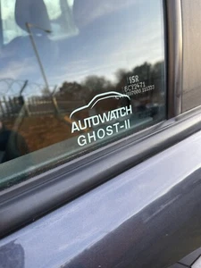 Ghost Immobiliser II Window Security x 2 Vinyl Sticker Deterrent car van Camper - Picture 1 of 2