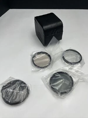 Merkury Optics Set (3) 52mm Lenses Lens Filter UV FD PL w/Case - Image 1 of 4