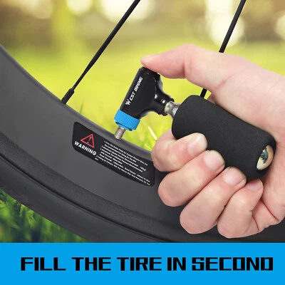 WEST BIKING Lightweight Mini Hand Road Bicycle Cycling Bike Air Pump Tyre Tire - Image 1 of 4