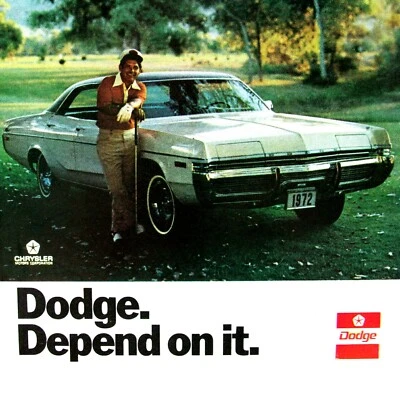 1972 Dodge Monaco Lee Trevino How I learned To Relax Original Print Ad 8.5 x 11" - Image 1 of 4